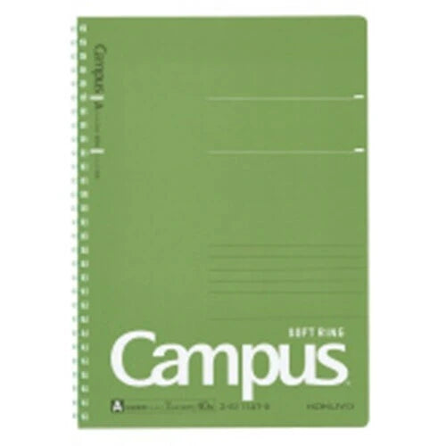 Cahier KOKUYO Campus - Anneau souple - Format semi-B5 - Vert