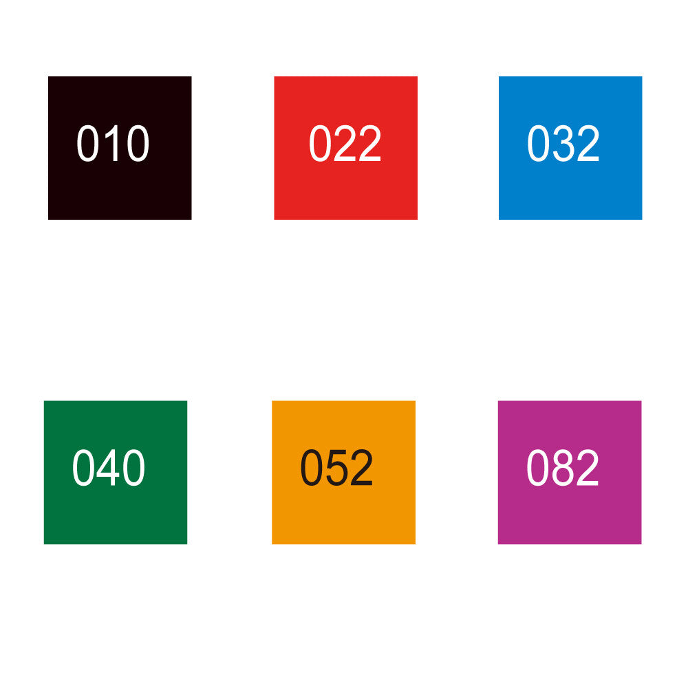 Kuretake ZIG Clean Color Real Brush - Basic Color Set of 6