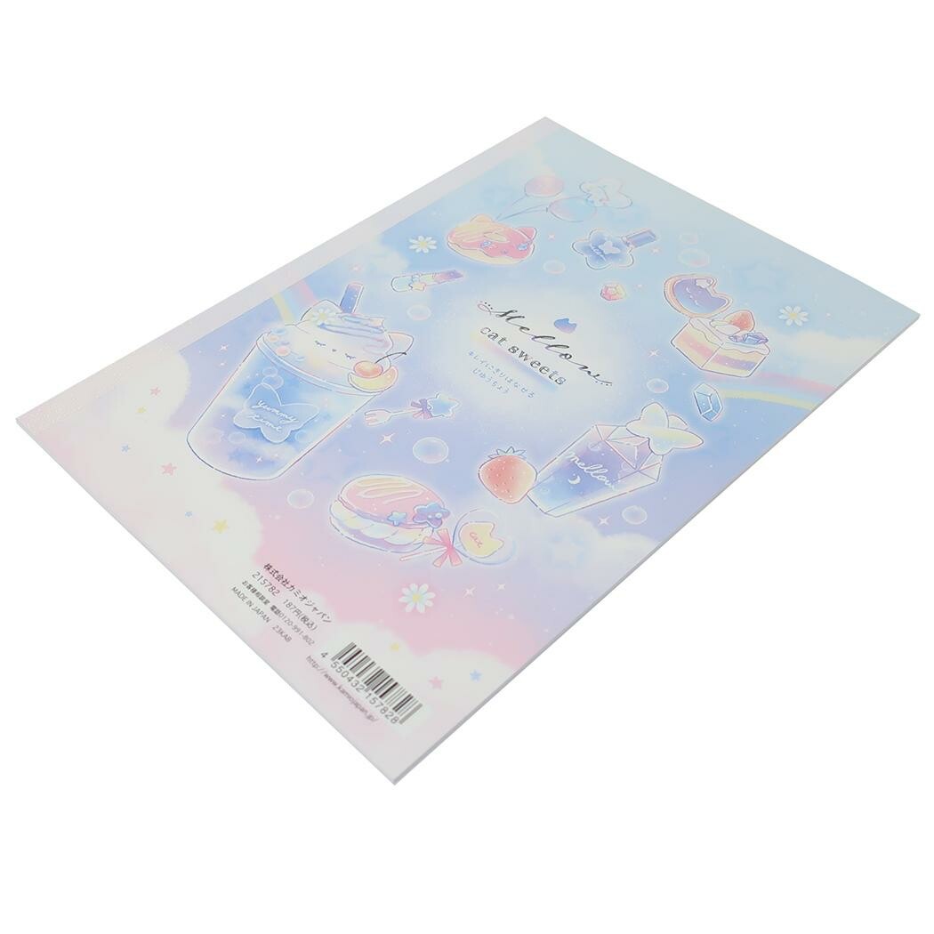 Notebook - Mellow Cat Sweets B5 Blank Notebook – Tear-Off Pages 🍰🐱