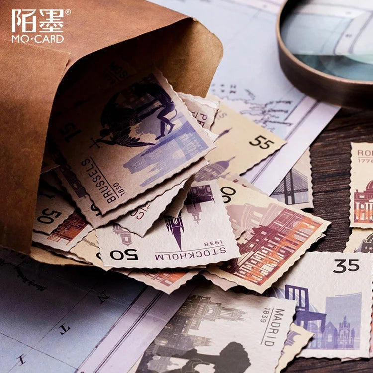 Sticker Box - Stamp Collections of Various Countries