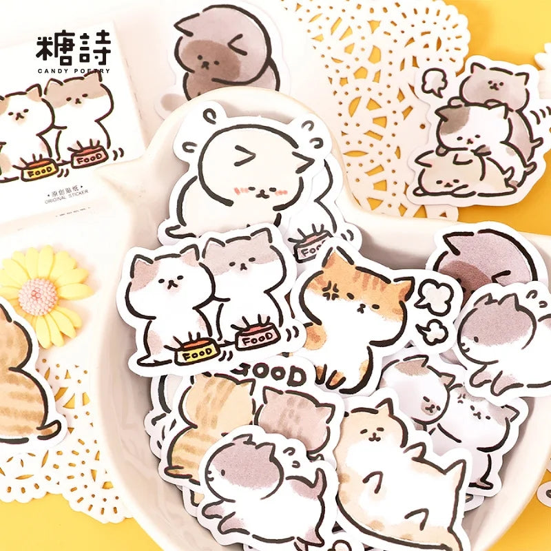 (NEW ARRIVAL) Sticker Box - Naughty Cat