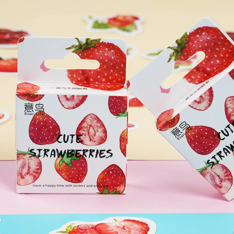 (NEW RESTOCK) Sticker Box - Cute Strawberries