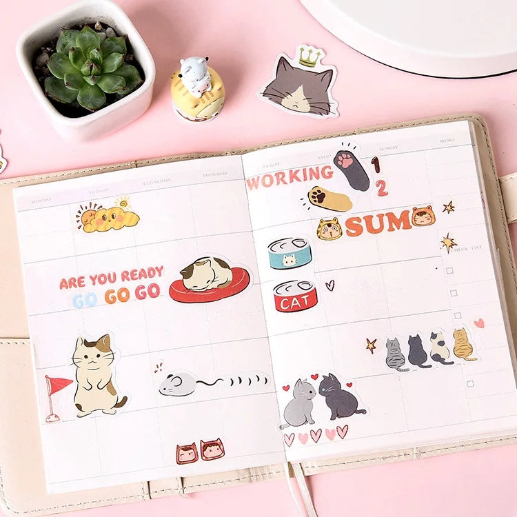 Sticker Box Series - Neko Diary - 45 Stickers