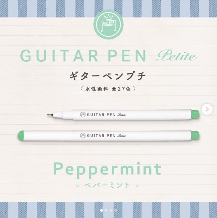(NEW ARRIVAL) Teranishi Guitar Pen Petite - 0.3mm - Light Green - Set of 3
