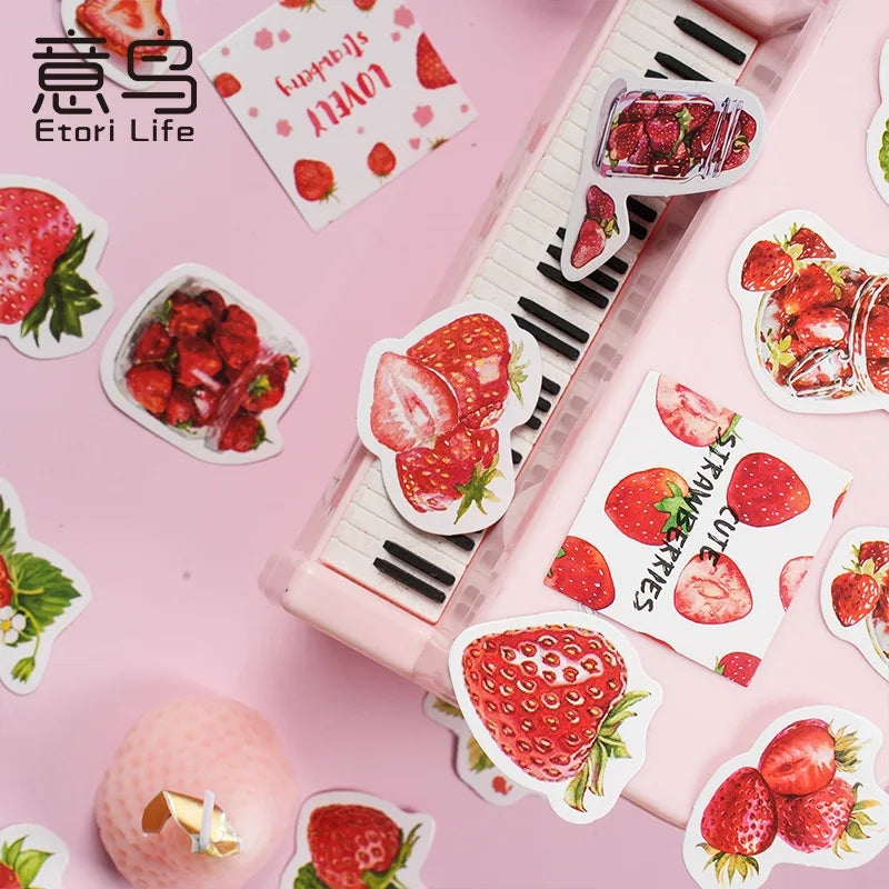 (NEW RESTOCK) Sticker Box - Cute Strawberries
