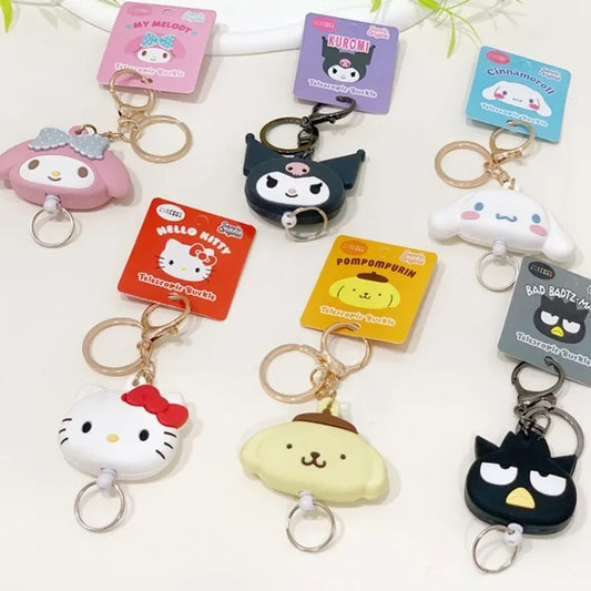 Sanrio Characters - Retractable Buckle Keychains Keys Holder