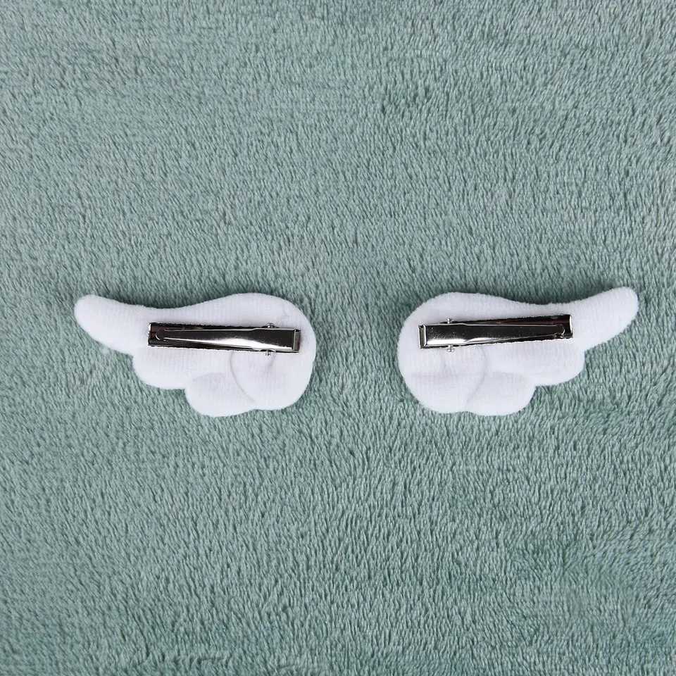 Hair Clips - Little White Angel Wings 2pcs