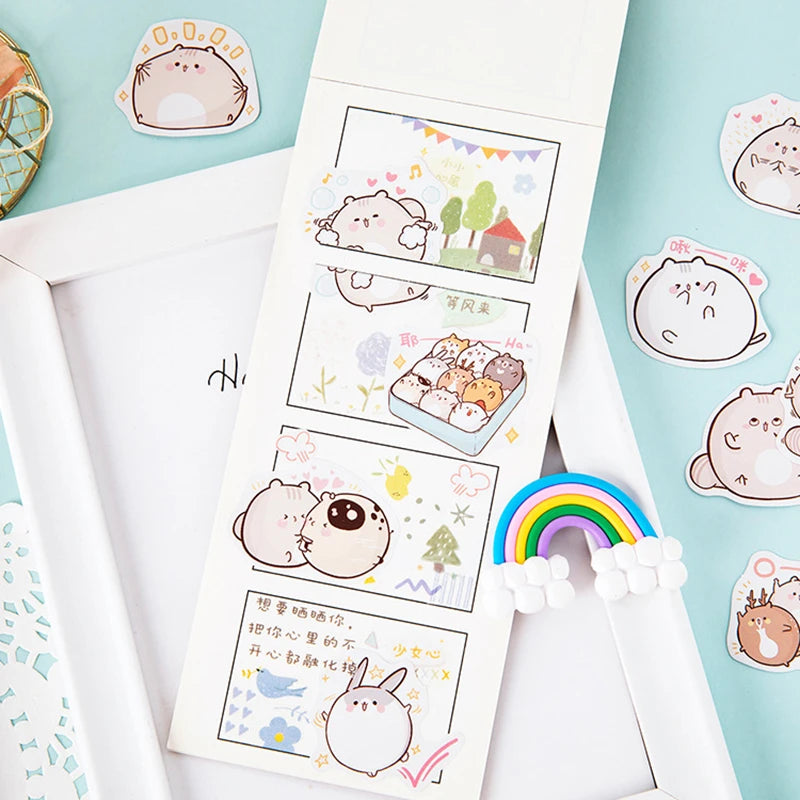 Sticker Box - Hamster Friends - 46 Stickers