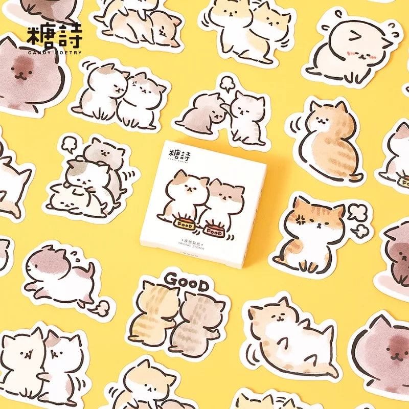 (NEW ARRIVAL) Sticker Box - Naughty Cat