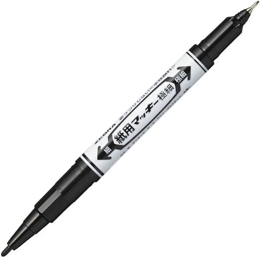 Feutre Zebra McKee - Pointe extra-fine - Noir