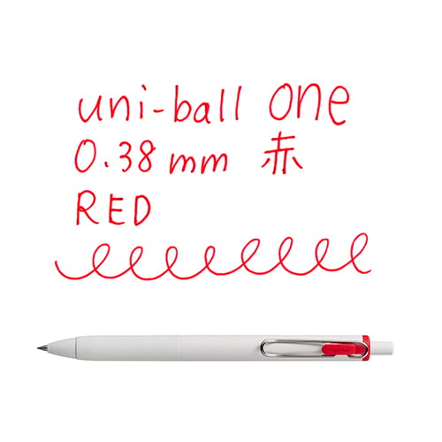 (NEW ARRIVAL) Uni-ball One Gel Pen - 0.38mm - Red
