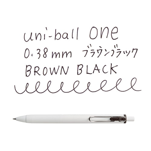 (COMING SOON) Uni-ball One Gel Pen - 0.38mm - Brown Black Ink