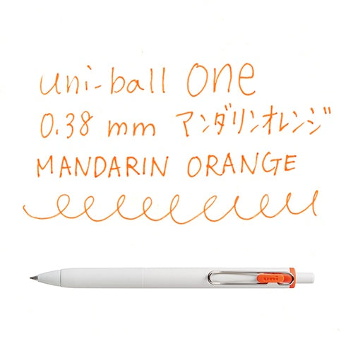 (COMING SOON) Uni-ball One Gel Pen - 0.38mm - Mandarin Orange