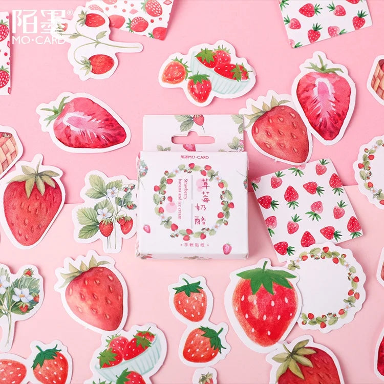 Sticker Box - Strawberry Banana Ice Cream