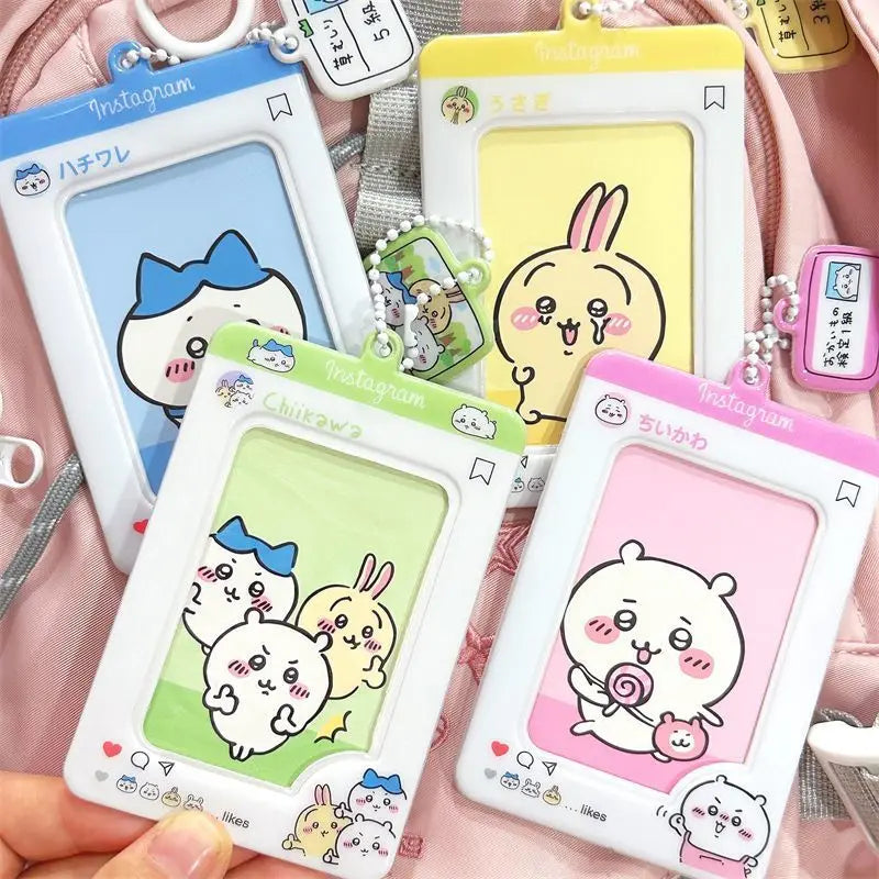 (NEW ARRIVAL) Chiikawa Instagram-Style Card Holder - Cute ID & Bus Card Case