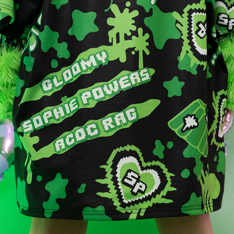 (NEW ARRIVAL) ACDC RAG Gloomy x Sophie Powers Oversived Tee – Black/Green