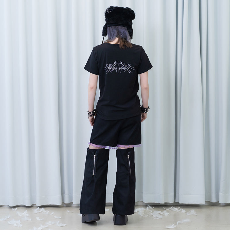 (NEW ARRIVAL) ACDC RAG – Devil Punk T-Shirt – Black/Purple Edition