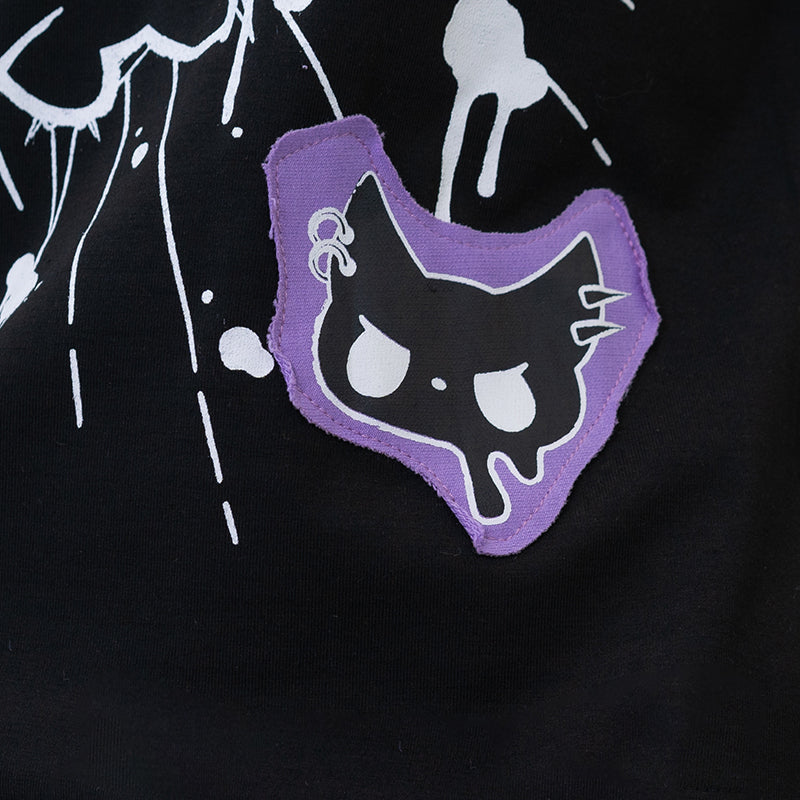 (NEW ARRIVAL) ACDC RAG – Devil Punk T-Shirt – Black/Purple Edition
