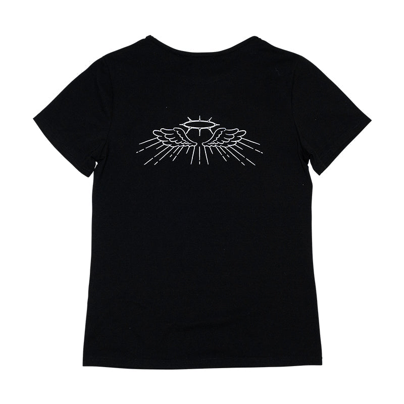 (NEW ARRIVAL) ACDC RAG – Devil Punk T-Shirt – Black/Purple Edition