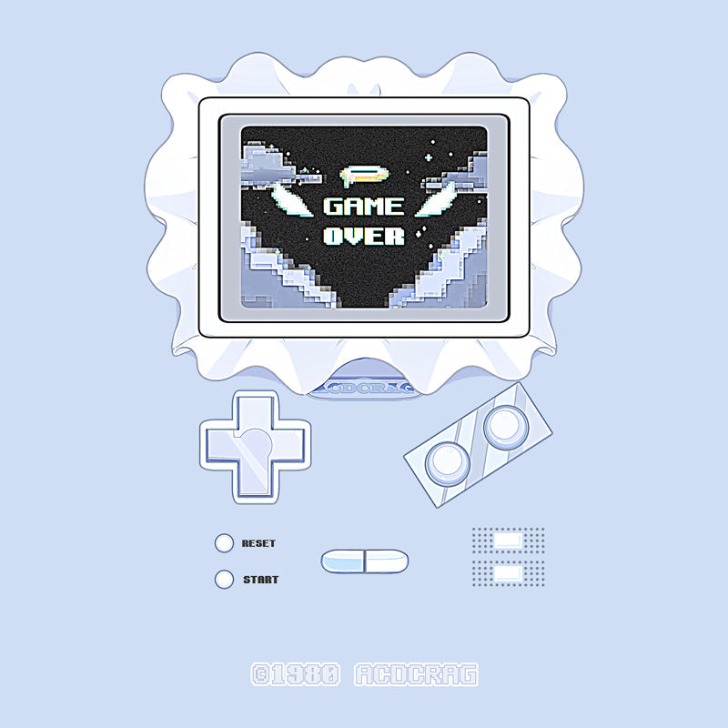 (NEW ARRIVAL) ACDC RAG – Game Over T-Shirt – Pastel Blue Edition