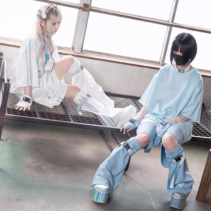 (NEW ARRIVAL) ACDC RAG – Game Over T-Shirt – Pastel Blue Edition