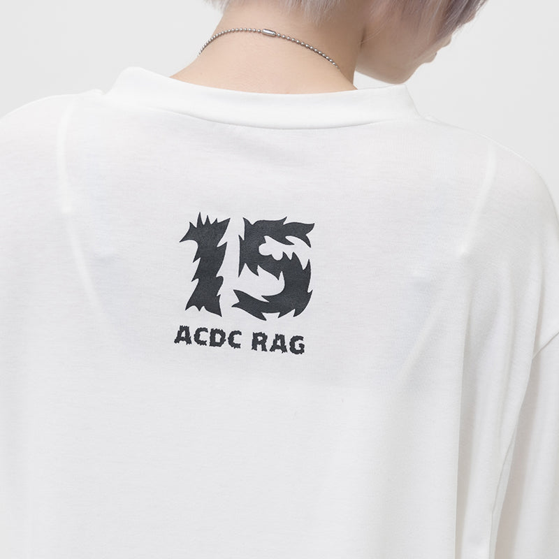 (NEW ARRIVAL) ACDC RAG × ICHIGO CHAN – Ribcage Angel Girl T-Shirt – White Edition
