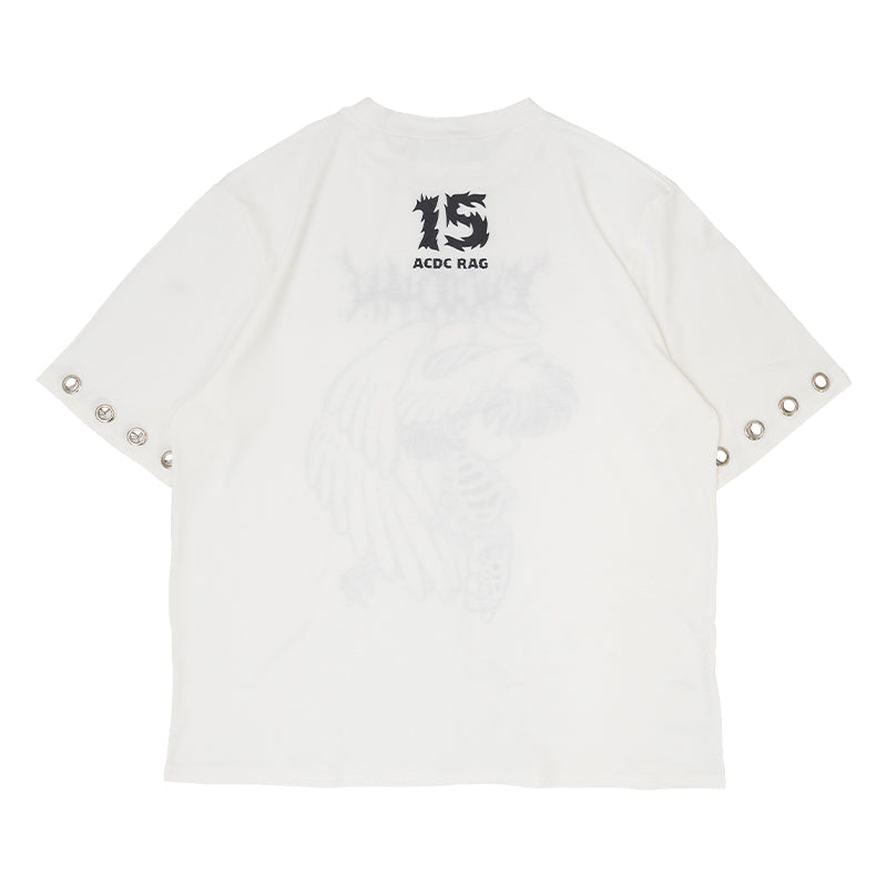 (NEW ARRIVAL) ACDC RAG × ICHIGO CHAN – Ribcage Angel Girl T-Shirt – White Edition