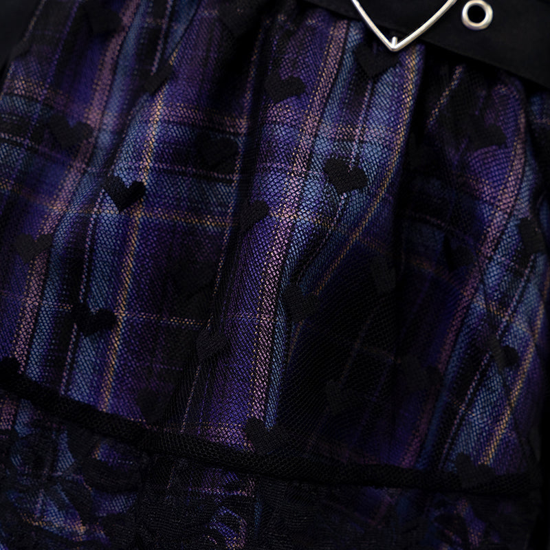 (NEW ARRIVAL) ACDC RAG – Love Punk Mini-Skirt – Black/Purple Edition