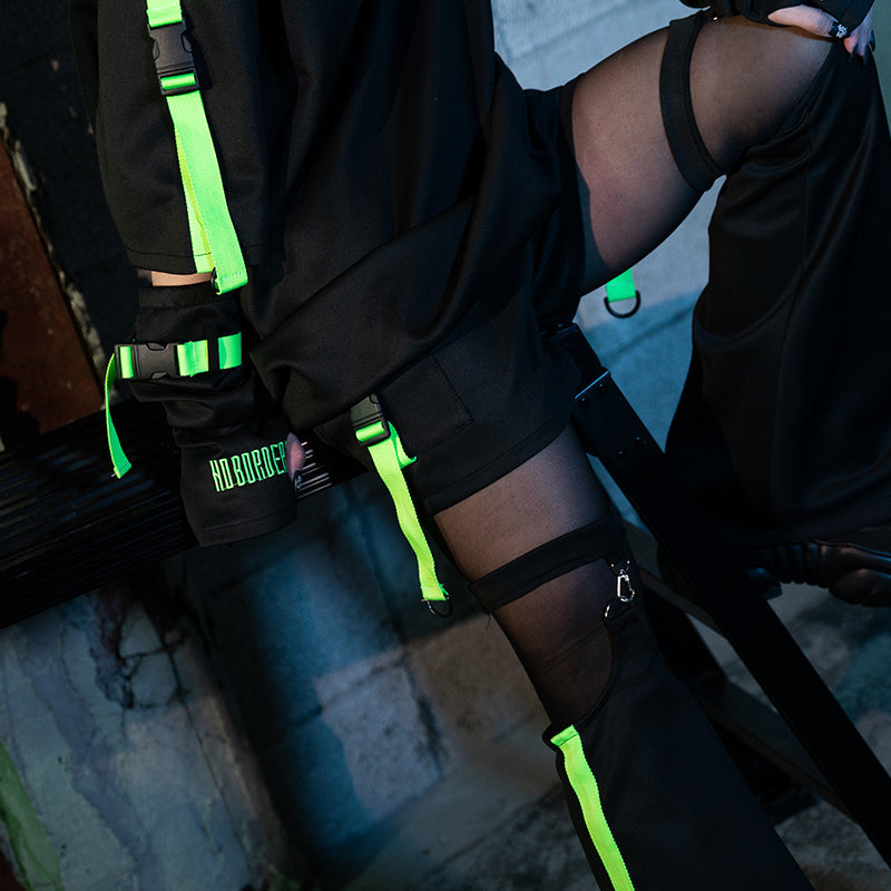 (NEW ARRIVAL) ACDC RAG – Uzurai Sport Shorts – Neon Green Edition