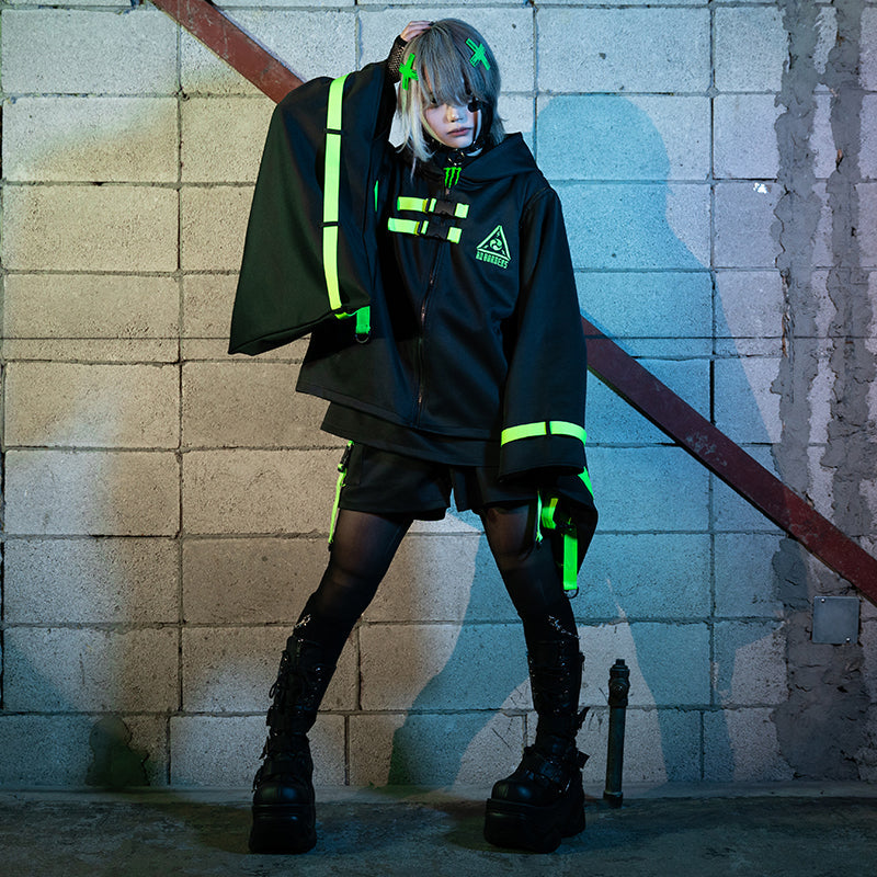(NEW ARRIVAL) ACDC RAG – Uzurai Sport Shorts – Neon Green Edition