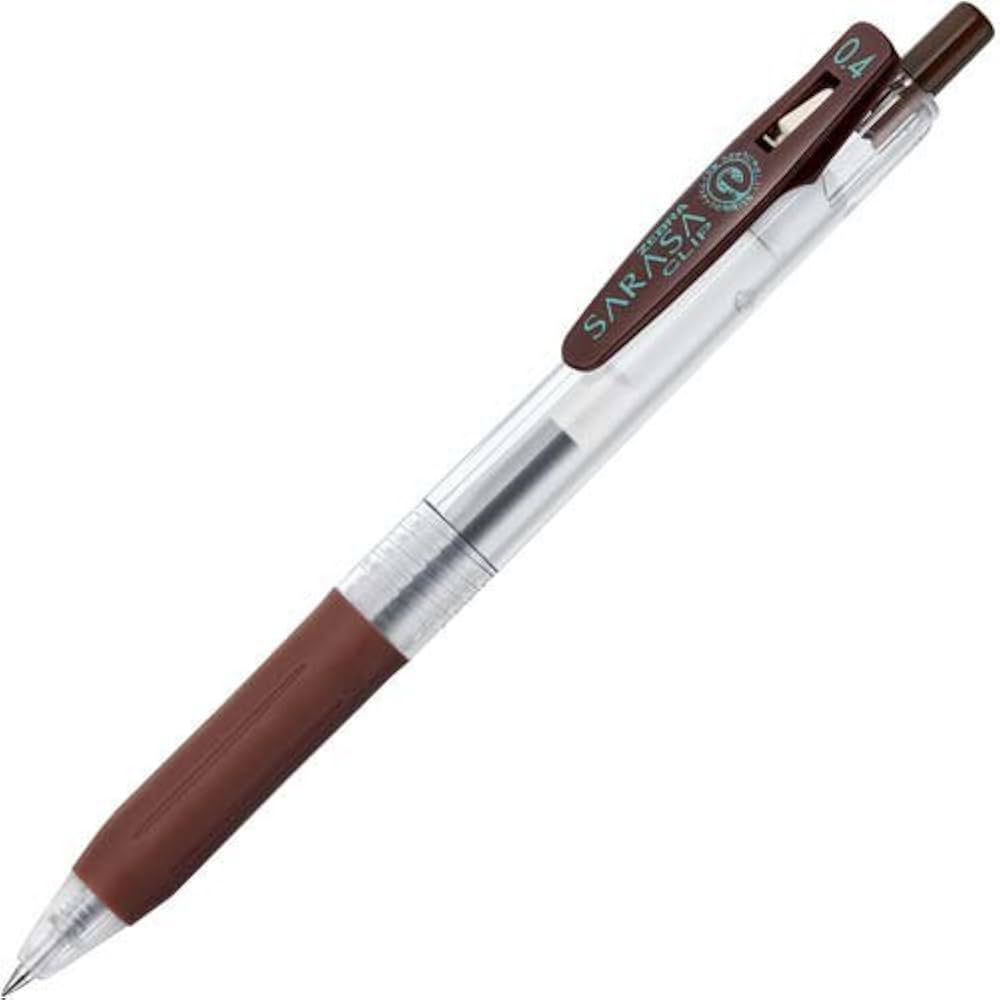 Zebra Sarasa Clip Gel Pen – 0.4mm – Brown