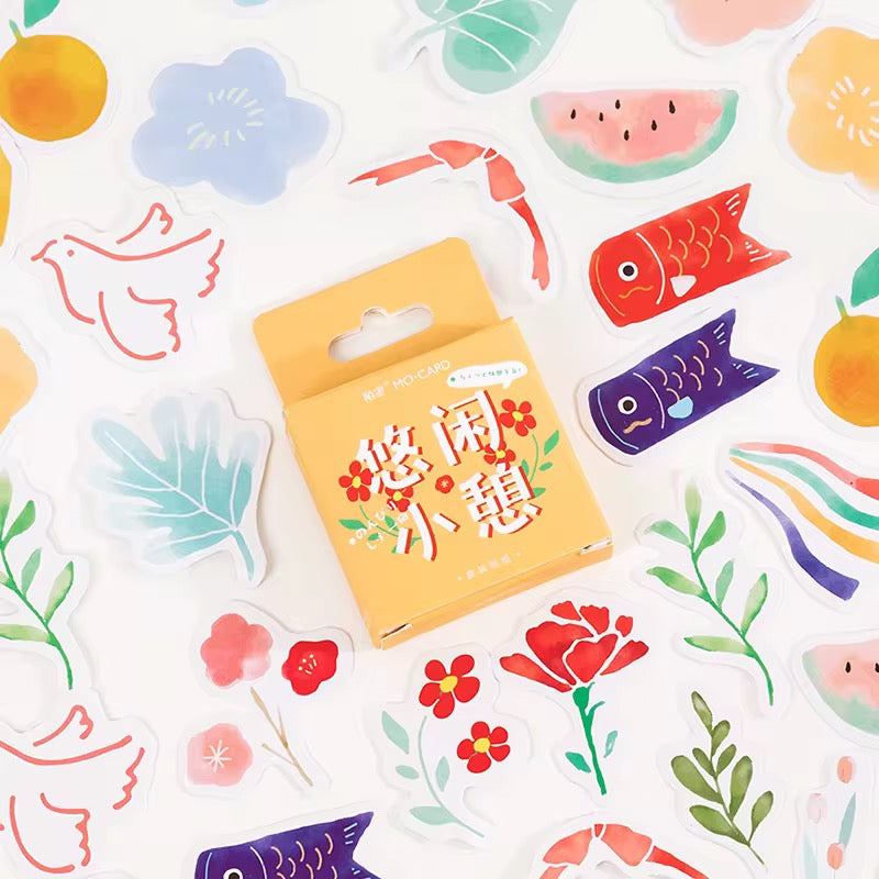 (NEW ARRIVAL) Sticker Box – Yuzu Garden – 46 Stickers