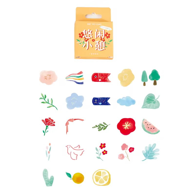(NEW ARRIVAL) Sticker Box – Yuzu Garden – 46 Stickers