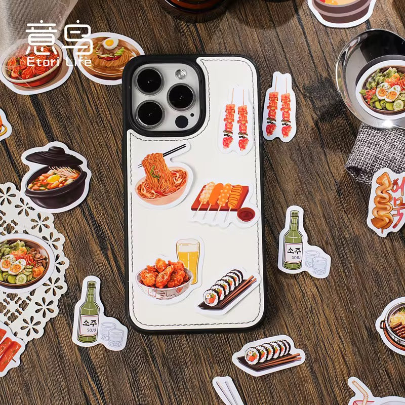 (COMING SOON) Sticker Box – Korean Cuisine – 46 Stickers