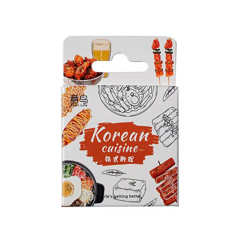 (COMING SOON) Sticker Box – Korean Cuisine – 46 Stickers
