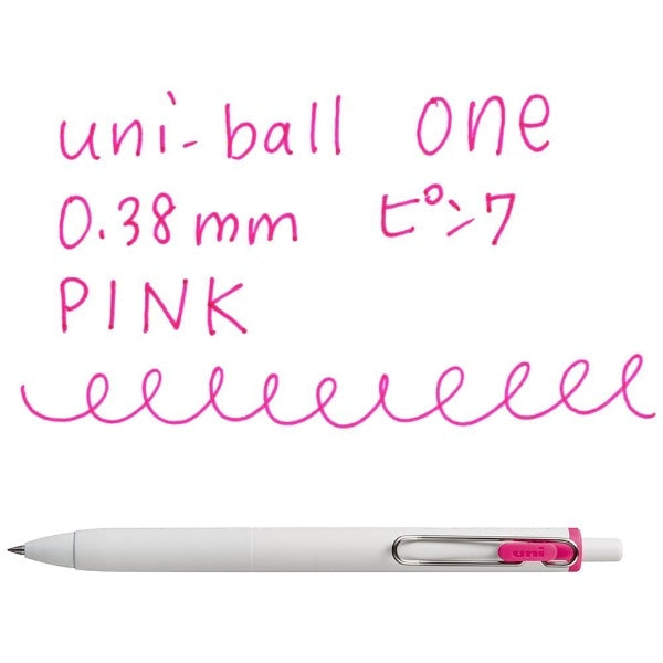 Stylo gel Uni-ball One - 0,38 mm - Rose