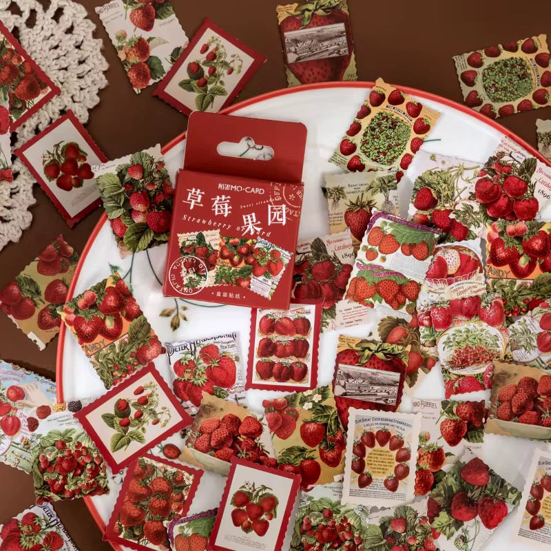 Sticker Box - Vintage Strawberry