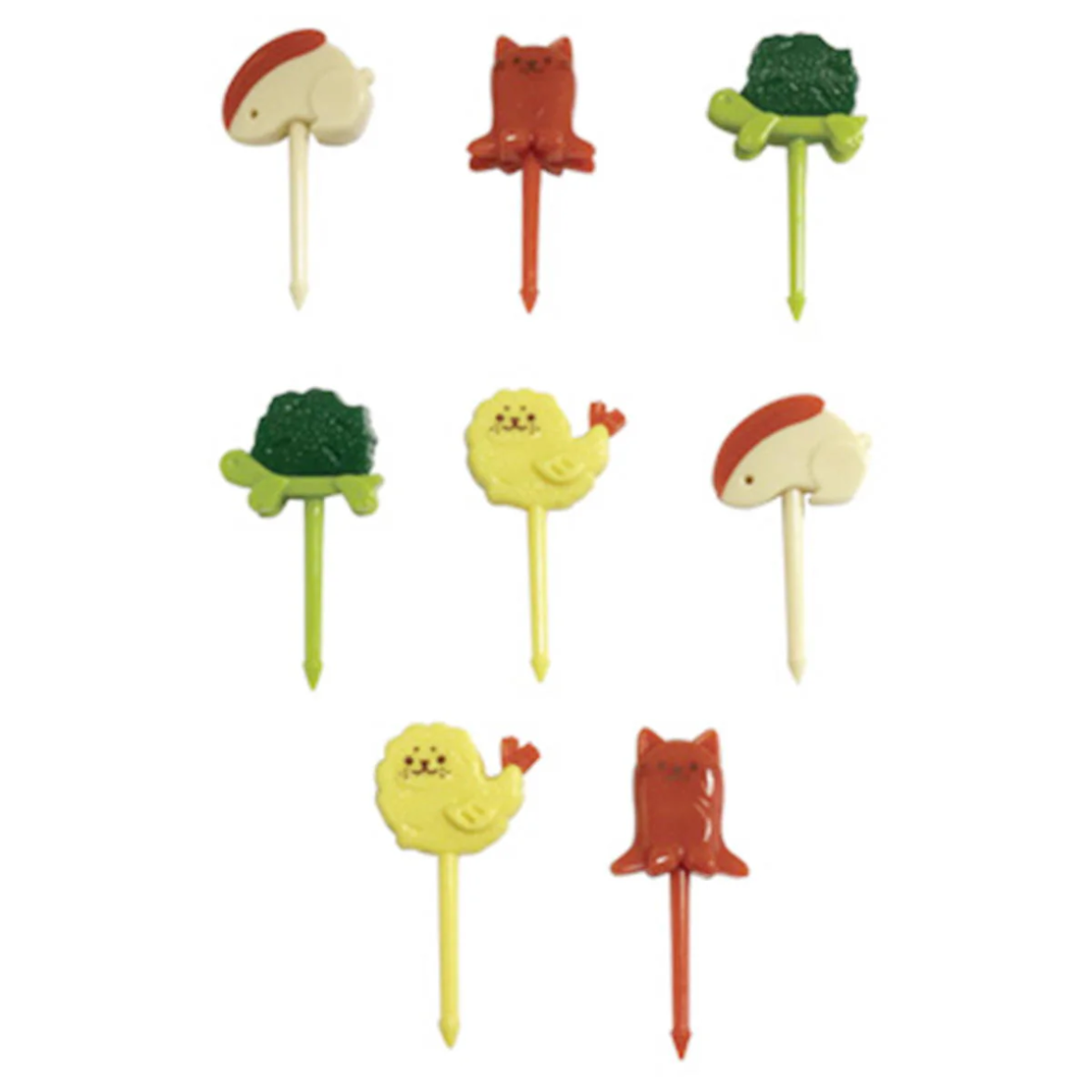 Food Picks - Animal Food Bento Accessories - Set of 8