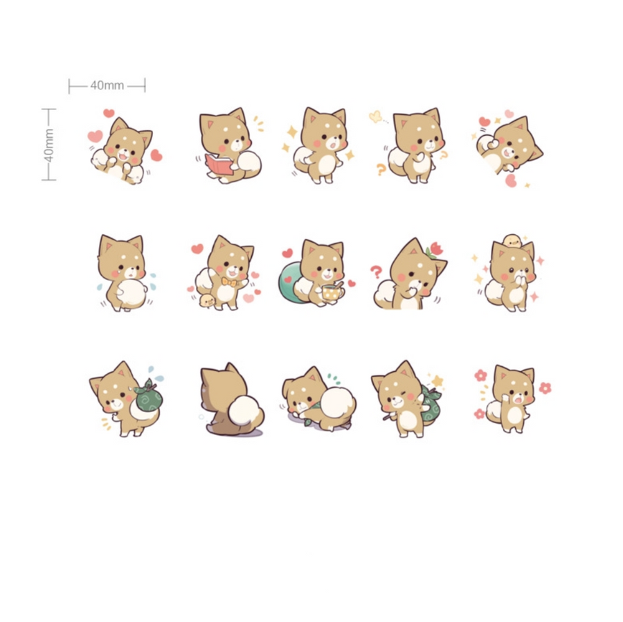 Sticker Box - Kawaii Chow Chow