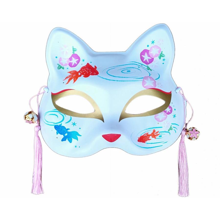 Neko Fox Festival Mask - Black & White