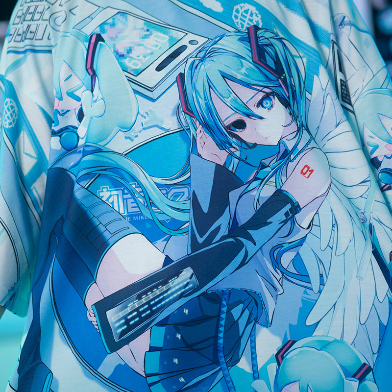 (NEW ARRIVAL) ACDC RAG × Hatsune Miku – Huge T-Shirt