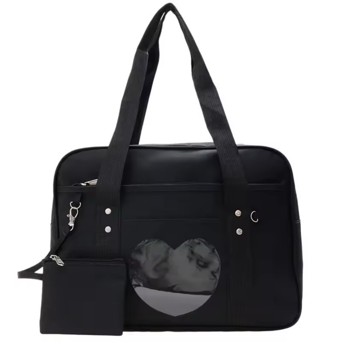 (COMING SOON) Japanese JK Heart Ita Tote Bag β Preppy School Style Shoulder Bag π