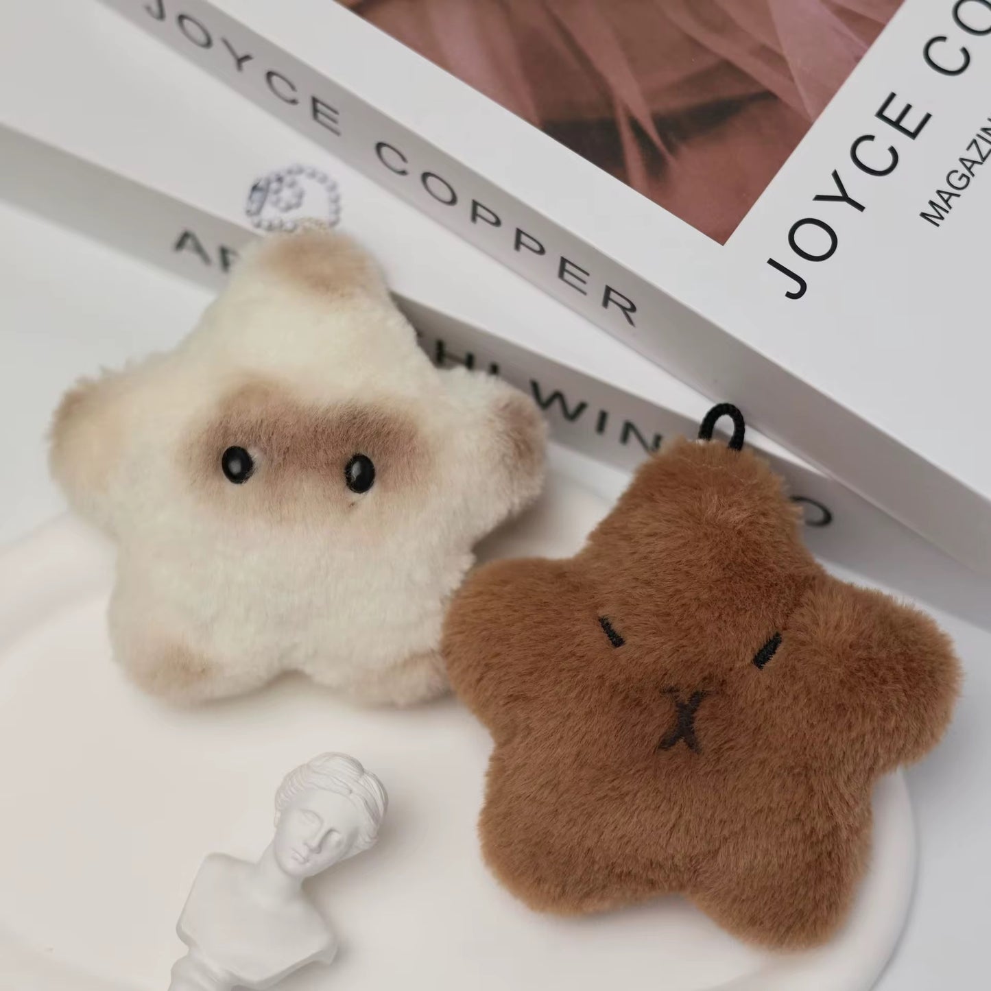 (COMING SOON) Plush Keychain Capybara & Cat Star