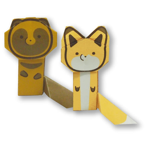 (NEW ARRIVAL) Origami Paper Toyo - Tanuki to Kitsune - 18 Sheets