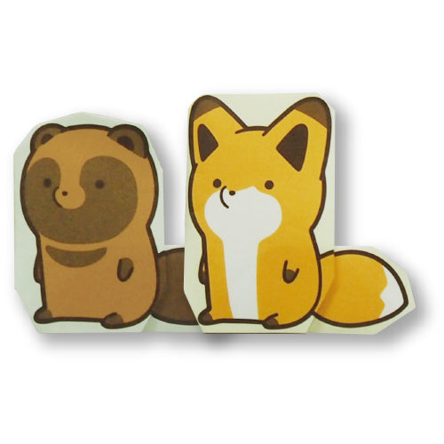 (NEW ARRIVAL) Origami Paper Toyo - Tanuki to Kitsune - 18 Sheets