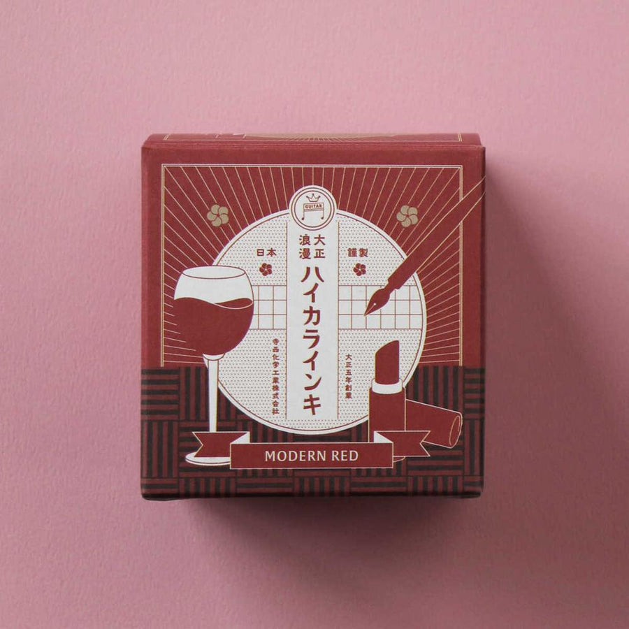 (COMING SOON) Teranishi Guitar Fountain Pen Ink - Modern Red - 40ml