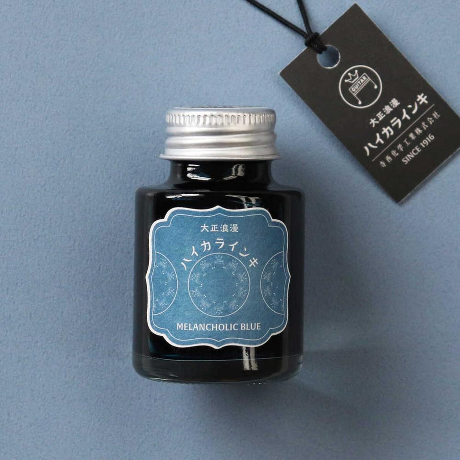 (COMING SOON) Teranishi Guitar Fountain Pen Ink - Melancholic Blue - 40ml