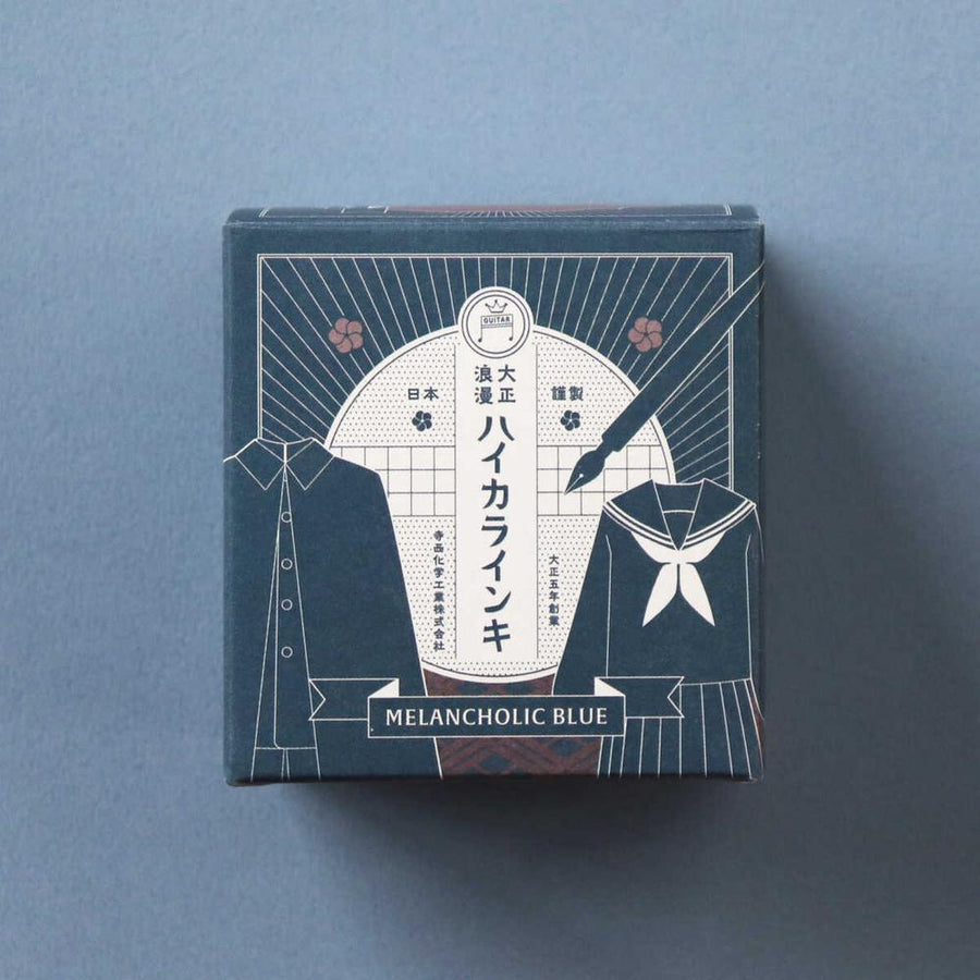 (COMING SOON) Teranishi Guitar Fountain Pen Ink - Melancholic Blue - 40ml