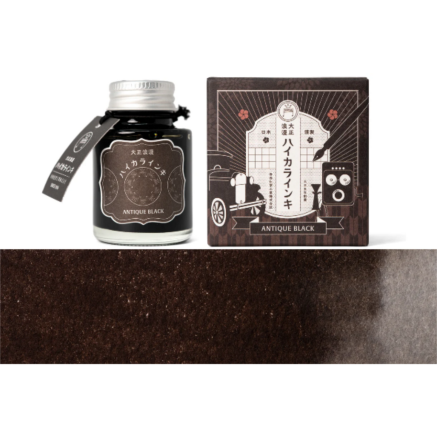 Teranishi Guitar Fountain Pen Ink – Antique Black (40ml)