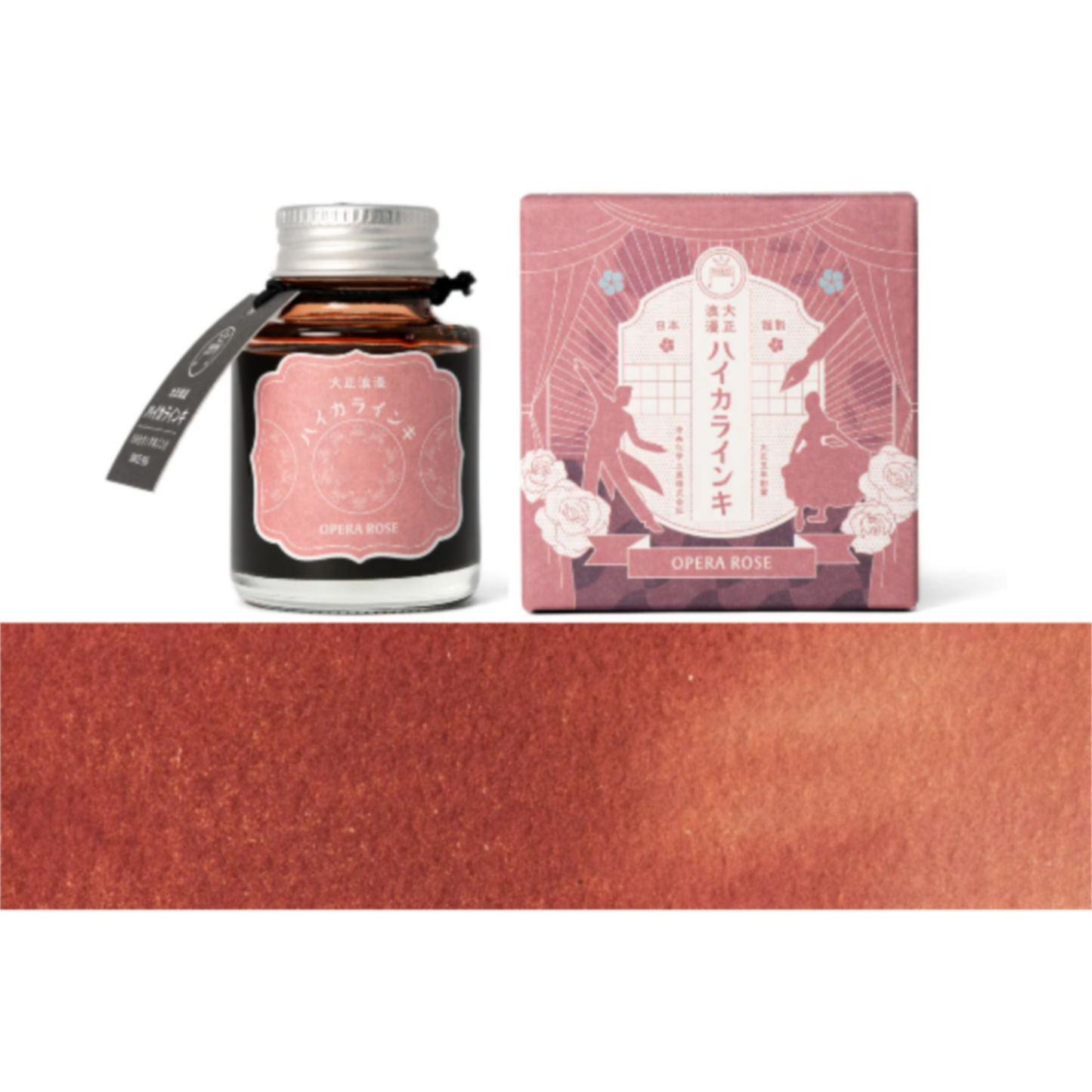 Teranishi Guitar Fountain Pen Ink – Opera Rose (40ml)